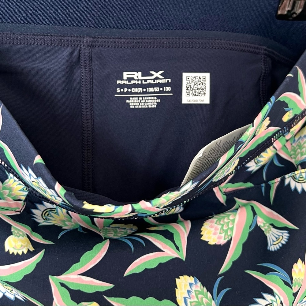 Girls RLX Ralph Lauren Floral Performance Golf/Tennis Skort | S (7) | Navy NWT - Picture 3 of 5